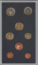Frankreich Set 8 coins - 2000 in Euros 1 c to 2 euros in proof quality