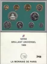 Frankreich Set of 10 coins Monnaie de Paris Proof set- AU
