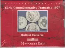 Frankreich Set of 2 coins 1997 - 2 Francs Guynemer  and 100 Francs Malraux - BU