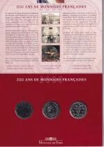 Frankreich Set of 3 French 5-franc coins - 2000 Years of French Coins - 2000 - Volume I