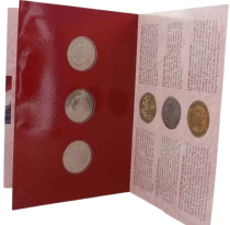 Frankreich Set of 3 French 5-franc coins - 2000 Years of French Coins - 2000 - Volume II