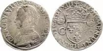 Frankreich Teston Charles IX - 1563 H La Rrochelle  - Silver  - 2 nd type - F to VF