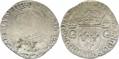 Frankreich Teston Charles IX - 1573 M Toulouse  - Silver  - 2nd type - FINE