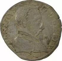 Frankreich Teston with naked head - Henri II - 1557 H La Rochelle