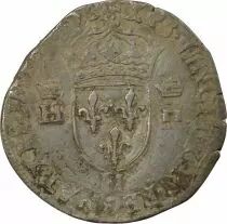 Frankreich Teston with naked head - Henri II - 1557 H La Rochelle