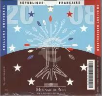 Frankreich UNC Set France 2008 - 8 euro coins