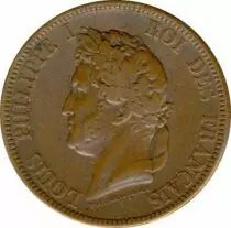 Franz&ouml;sische Kolonien 10 Centimes Louis-Philippe I - 1839 A Paris