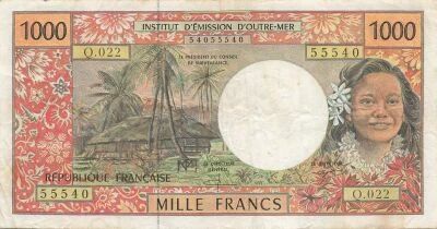 Franz�sische Polynesien 1000 Francs - Fr. Pacific Territories - ND (2001) - P.2g