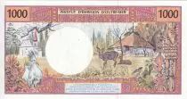 Franz&ouml;sische Polynesien 1000 Francs - Tahitian girl - ND (1996) - Serial D.015 - P.2b