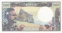 Franz&ouml;sische Polynesien 500 Francs - Fisherman - ND (1992) - Seriel V.009