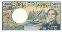 Franz&ouml;sische Polynesien 5000 Francs - Bougainville - Trois-M&acirc;ts - ND (1996) - Serial A.005 - P.3a