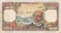 Franz�sischen Antillen 100 Francs Victor Schoelcher - ND (1964) - Serial Z.1 - VF - P.10a - 1st signatures