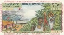 Franz&ouml;sischen Antillen 50 NF - Banana harvest - 1962 - Serial E.2 - UNC - P.6a