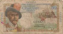 Franz&ouml;sisches Guyana 50 Francs - Belain d\'Esnambuc - ND (1947) - P.22