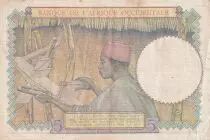 Franz&ouml;sisches Westafrika 5 Francs - Coffe tree - Man weaving - 06-03-41 - Serial D.8007 - F - P.21