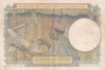 Franz&ouml;sisches Westafrika 5 Francs - Coffe tree - Man weaving - 22-04-1942 - Serial A.8610 - VF+ - P.25