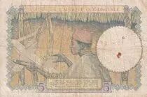 Franz&ouml;sisches Westafrika 5 Francs - Coffe tree - Man weaving