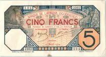 Franz&ouml;sisches Westafrika 5 Francs Lion - Dakar 10-04-1924 Serial C.2302