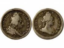Frederick IV & Louise of Mecklenburg - Silver Medal - 18th Century