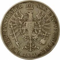 Frederick William IV - Silver Thaler - 1860 A Berlin