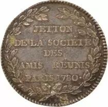 Freemason - Silver Token, Les Amis R&eacute;unis - 1780 Paris