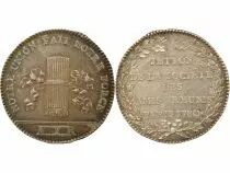 Freemason - Silver Token, Les Amis R&eacute;unis - 1780 Paris
