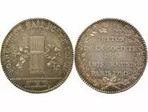 Freemason - Silver Token, Les Amis R&eacute;unis - 1780 Paris