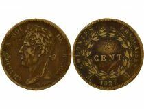 French Antilles, Charles X - 5 Centimes - 1827 H La Rochelle