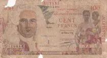 French Antilles 1 NF sur 100 Francs - La bourdonnais - ND (1961) - Serial V.1 - P.29