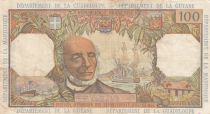 French Antilles 100 Francs Victor Schoelcher - ND (1964) - Serial R.1 - VF - P.10a - 1st signature