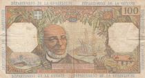 French Antilles 100 Francs Victor Schoelcher - ND (1964) - Serial T.1 - VF - P.10a - 1st signatures