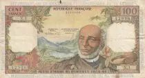 French Antilles 100 Francs Victor Schoelcher - ND (1964) - Serial X.1 - VF - P.10a - 1st signatures