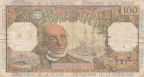 French Antilles 100 Francs Victor Schoelcher - ND (1964) - Serial Y.1 - F to VF - P.10a - 1st signatures