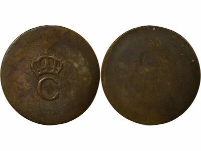 French Antilles Louis XVI - Stamped Sol, 2nd Type - 1779 / 1797