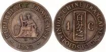 French Cochin-China 1 Cent Liberty seated - 1887 A Paris