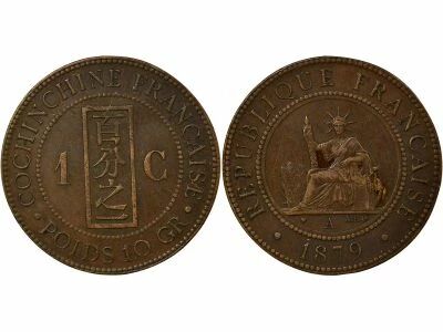 French Cochin-China Cent - 1879 A Paris