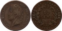 French Colonies 10 Centimes Louis-Philippe I - 1841 A Paris