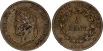 French Colonies 5 Cent. - Louis-Philippe I - 1844 A Paris