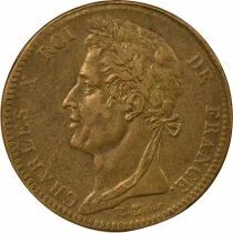 French Colonies French Guiana / Senegal, Charles X - 10 Centimes - 1825 A Paris