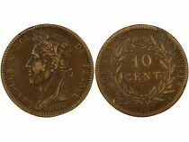 French Colonies Guyane, Charles X - 10 Centimes - 1829 A Paris