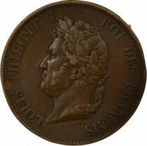 French Colonies Marquesas Islands, Louis-Philip - 10 Centimes - 1843 A Paris