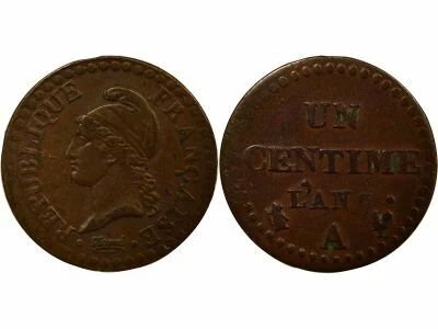 French Directory - Centime, Dupr� - Year 7 A Paris