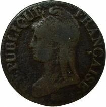French Directory, 5 Centimes, Dupr&eacute; Big Diameter - Year 7 A Paris
