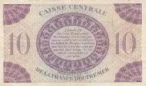 French Equatorial Africa 10 Francs 1944 - Serial FX- P.16b