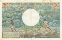 French Equatorial Africa 50 Francs AEF and Cameroun - 1957 Serial B.9 - XF