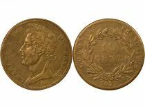 French Guiana / Senegal, Charles X - 10 Centimes - 1825 A Paris