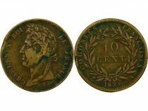 French Guiana & Senegal, Charles X - 10 Centimes - 1825 A Paris