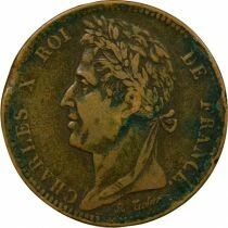French Guiana & Senegal, Charles X - 10 Centimes - 1825 A Paris