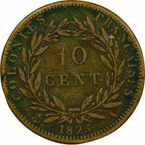 French Guiana & Senegal, Charles X - 10 Centimes - 1825 A Paris
