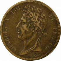 French Guiana & Senegal, Charles X - 5 Centimes - 1825 A Paris